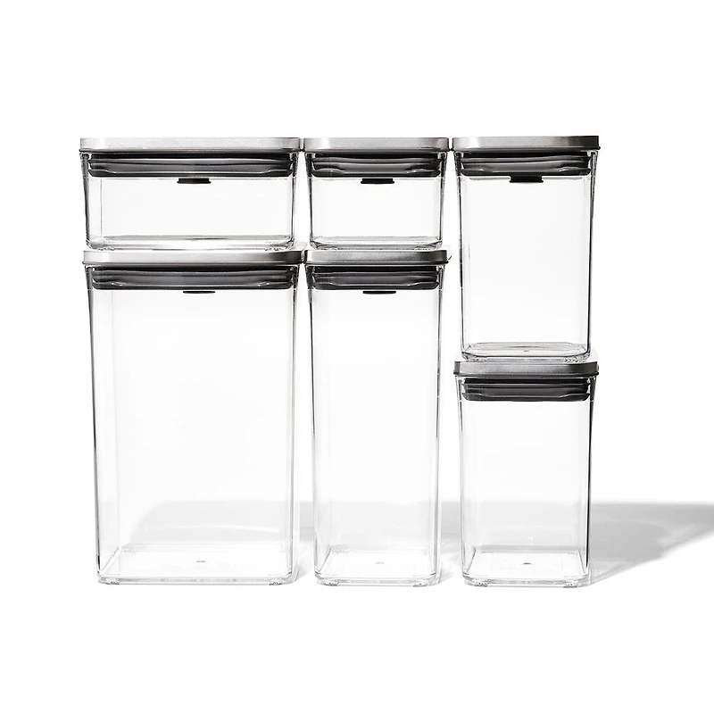 OXO Good Grips Steel Pop 2.0 Storage Canister Combo - Set of 6