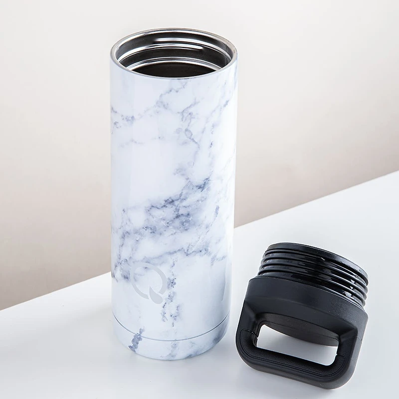 KSP Quench 'Marble' Double Wall Sport Bottle (White)