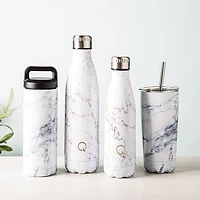 KSP Quench 'Marble' Double Wall Sport Bottle (White)
