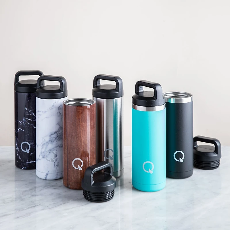 KSP Quench 'Marble' Double Wall Sport Bottle (Black)