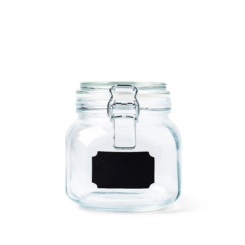KSP Chalkboard Locking Canister - Set of 4 (Clear)
