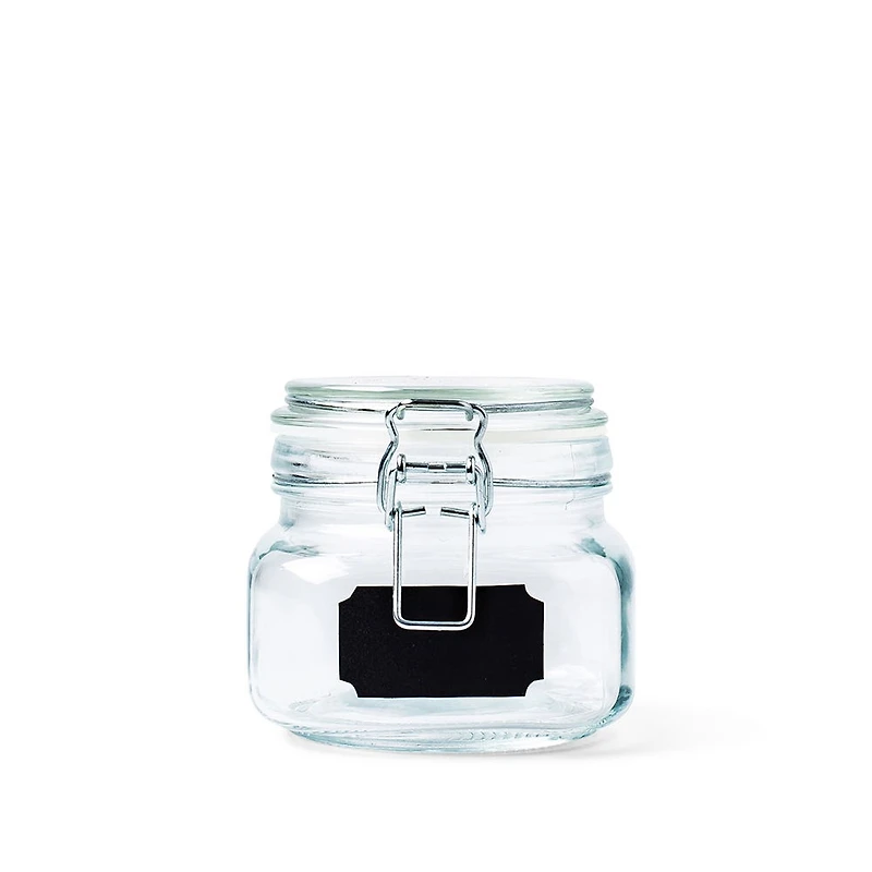 KSP Chalkboard Locking Canister - Set of 4 (Clear)