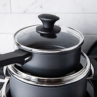 Cuisipro Soft Touch Cookware Combo - Set of 10 (Black)