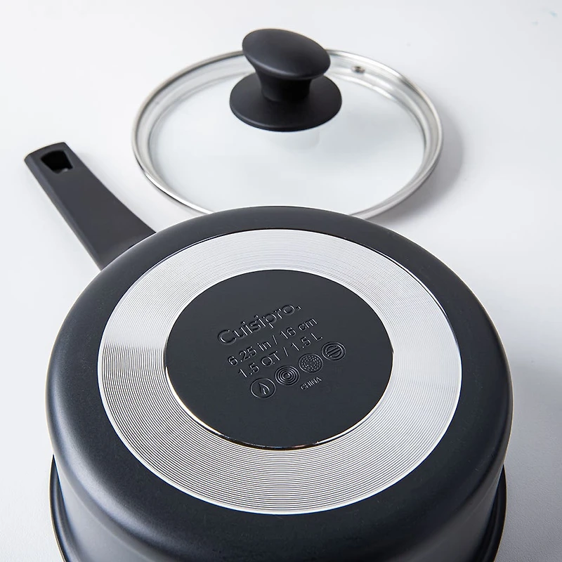 Cuisipro Soft Touch Cookware Combo - Set of 10 (Black)