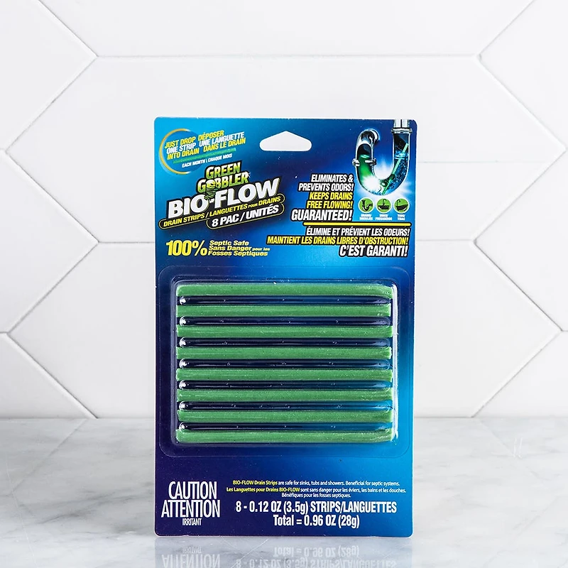 Green Gobbler Ecoworks Bio-Flow Drain Strips - Set of 8
