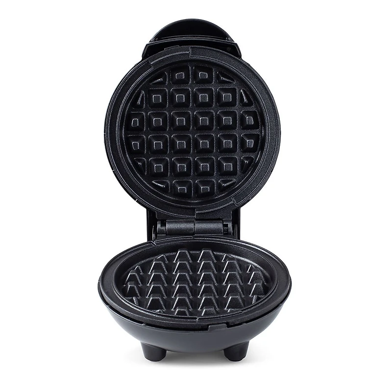 Dash Mini Round Waffle Maker (Black)