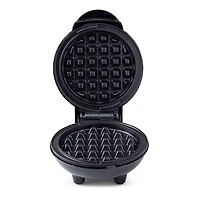 Dash Mini Round Waffle Maker (Black)