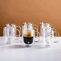 ZWILLING Sorrento Double Wall Espresso Mug w/ Handle 'Buy 6 & Get 8'