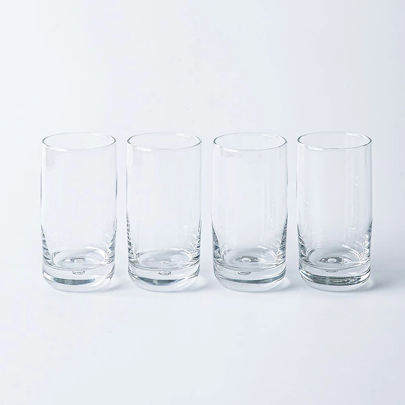 Home Essentials Red Series 'Round Bubble' Glass Hi-Ball 480ml S/4