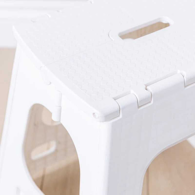 KSP Tread Folding Step Stool Tall 15 x 13 x 15"H (White)