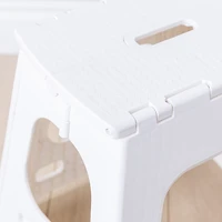 KSP Tread Folding Step Stool Tall 15 x 13 x 15"H (White)