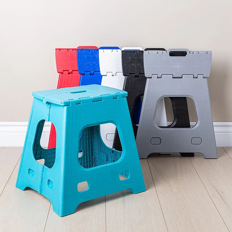 KSP Tread Folding Step Stool Tall (Grey)