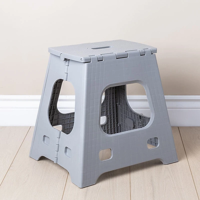 KSP Tread Folding Step Stool Tall (Grey)