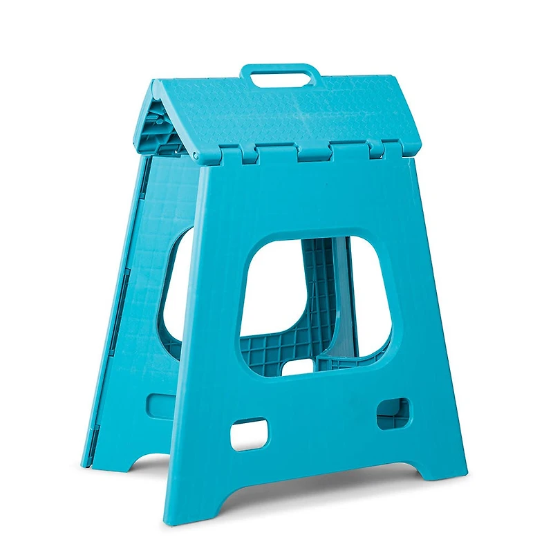 KSP Tread Folding Step Stool Tall (Light Blue)