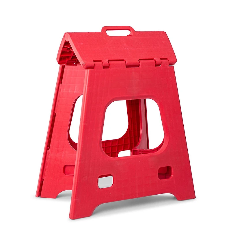 KSP Tread Folding Step Stool Tall (Red)