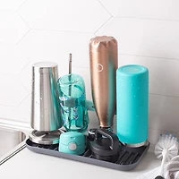 OXO Good Grips Water Bottle Drying Rack (Black/Grey)