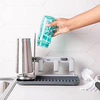 OXO Good Grips Water Bottle Drying Rack (Black/Grey)
