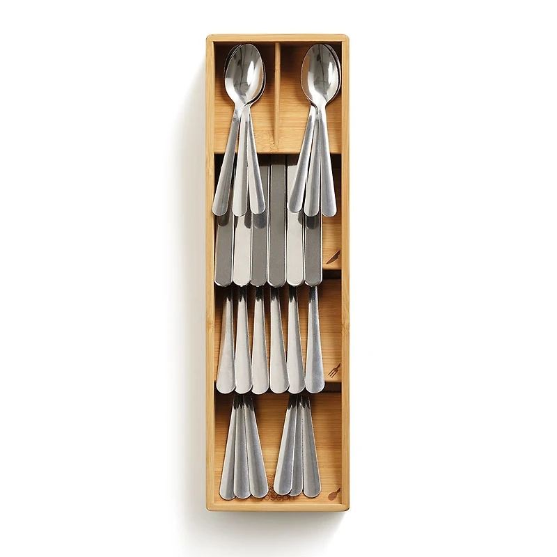 Joseph Joseph DrawerStore Bamboo Cutlery Organizer 15.8x4.7x2.4"