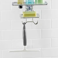 OXO Good Grips Bath Wiper Blade Squeegee with Hook (White/Grey)