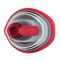 KSP Multi Mix Compact Food Prep Kit - Set of 12 (Red Combo)