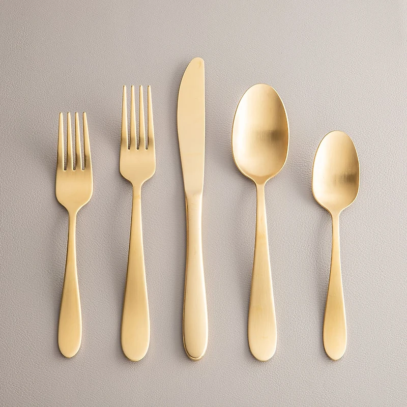 Splendide S/S 'Alpia' Flatware - Set of 20 (Gold)
