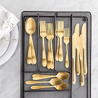 Splendide S/S 'Alpia' Flatware - Set of 20 (Gold)