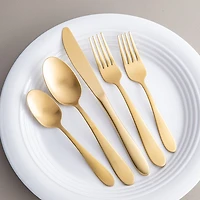Splendide S/S 'Alpia' Flatware - Set of 20 (Gold)