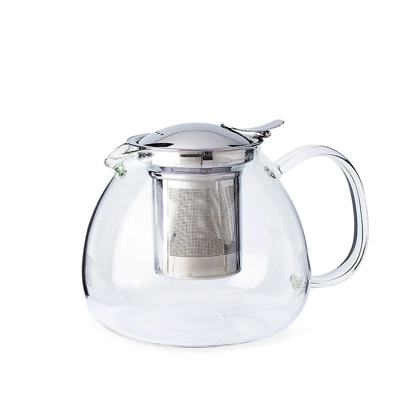 KSP Milano Glass Teapot with  Mesh Infuser 1.2L (Clear)