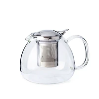 KSP Milano Glass Teapot with  Mesh Infuser 1.2L (Clear)