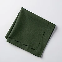 Harman Hemstitch Polyester Napkin - Set of 4 (Forest Green)