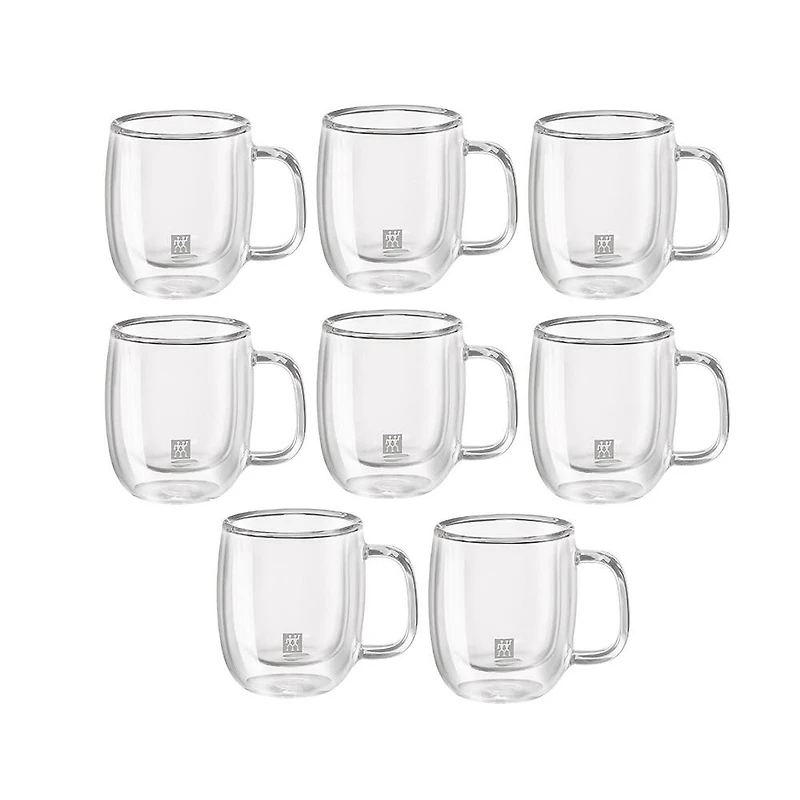 ZWILLING Sorrento Double Wall 'Buy 6 & Get 8' Espresso Mug W/ Handle