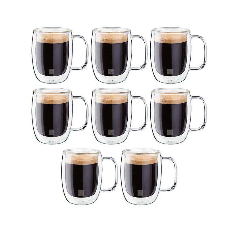 ZWILLING Sorrento Double Wall 'Buy 6 & Get 8' Espresso Mug W/ Handle