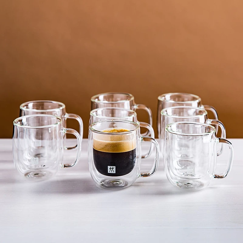 ZWILLING Sorrento Double Wall 'Buy 6 & Get 8' Espresso Mug W/ Handle