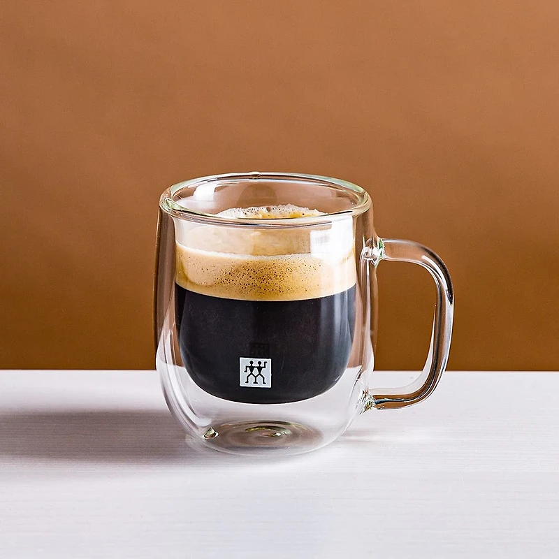 ZWILLING Sorrento Double Wall 'Buy 6 & Get 8' Espresso Mug W/ Handle