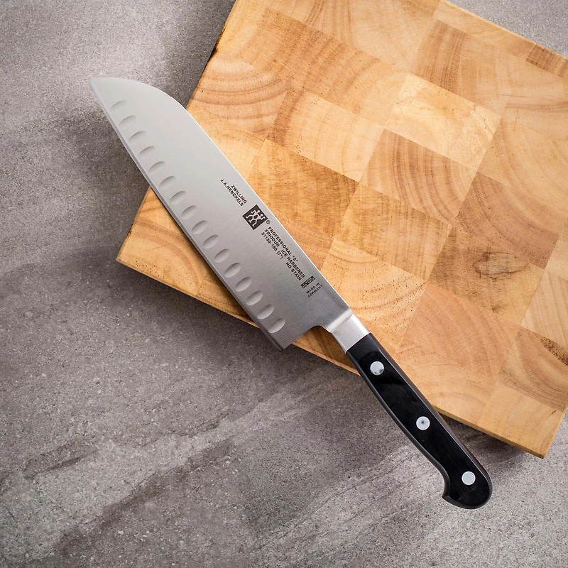 ZWILLING Professional "S" 7" Santoku Knife Granton Edge