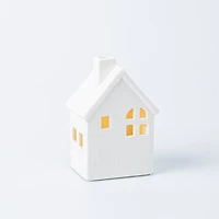 KSP Christmas Village Ceramic LED House 5.1"(White)