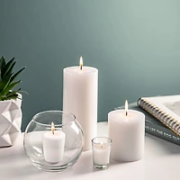 Empire Tuscany Unscented Essentials Taper Candle - Set of 6 (White)