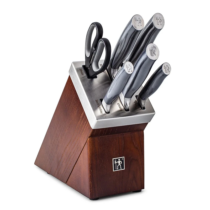Henckels Self-Sharpening 'Graphite' Wood Knife Block Combo - Set of 7