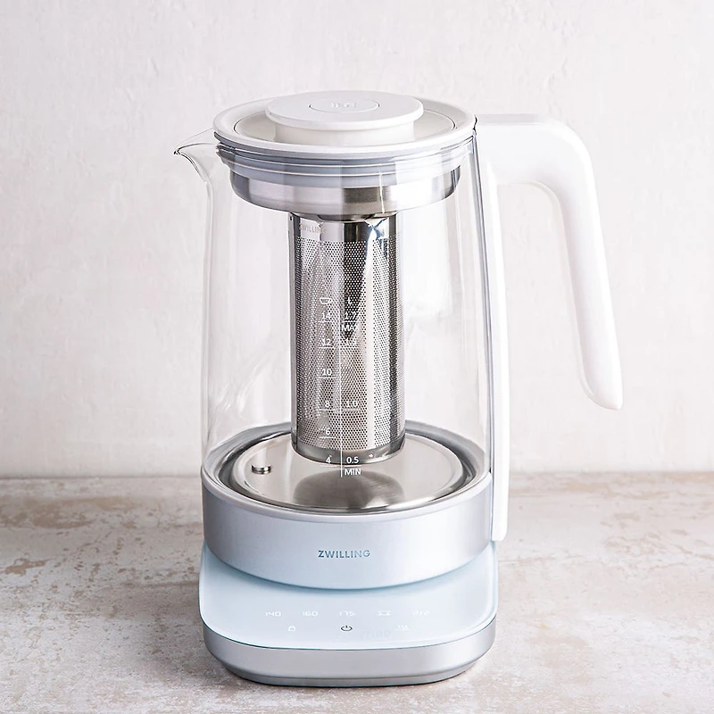 ZWILLING Enfinigy Programmable Glass Kettle (White/Silver)