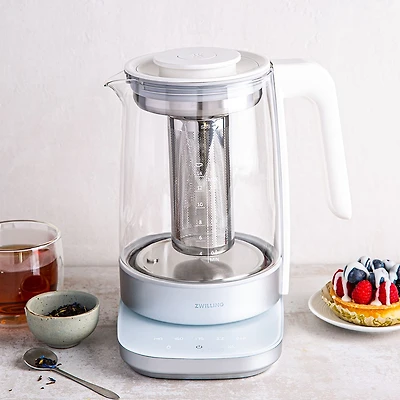 ZWILLING Enfinigy Programmable Glass Kettle (White/Silver)