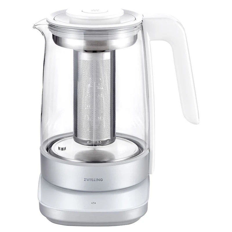 ZWILLING Enfinigy Programmable Glass Kettle (White/Silver)
