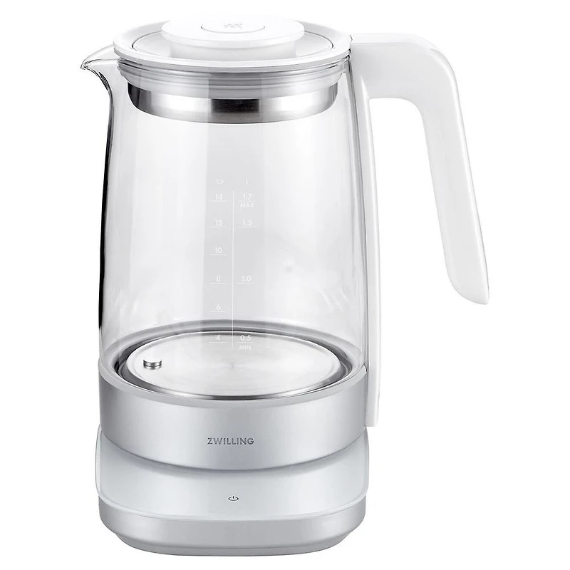 ZWILLING Enfinigy Programmable Glass Kettle (White/Silver)