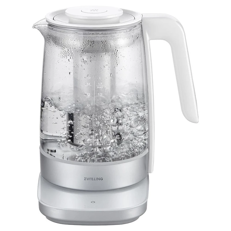 ZWILLING Enfinigy Programmable Glass Kettle (White/Silver)