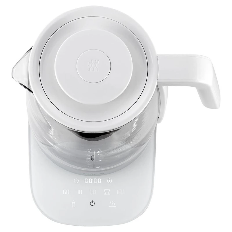 ZWILLING Enfinigy Programmable Glass Kettle (White/Silver)