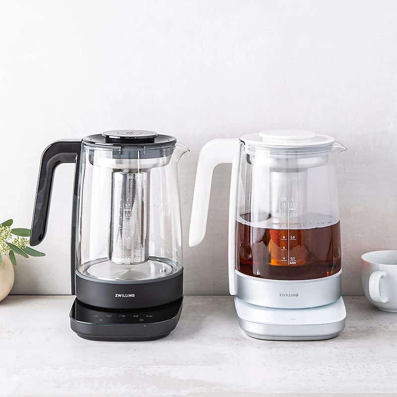 ZWILLING Enfinigy Programmable Glass Kettle (White/Silver)