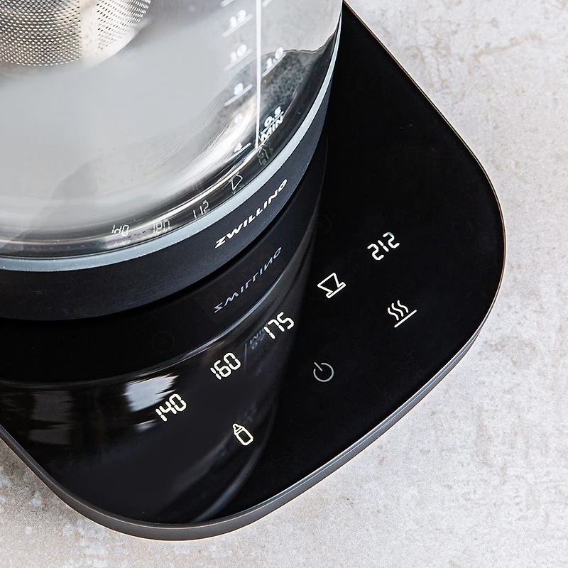 ZWILLING Enfinigy Programmable Glass Kettle (Black)