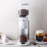 ZWILLING Enfinigy Adjustable Burr Grinder (White/Silver)