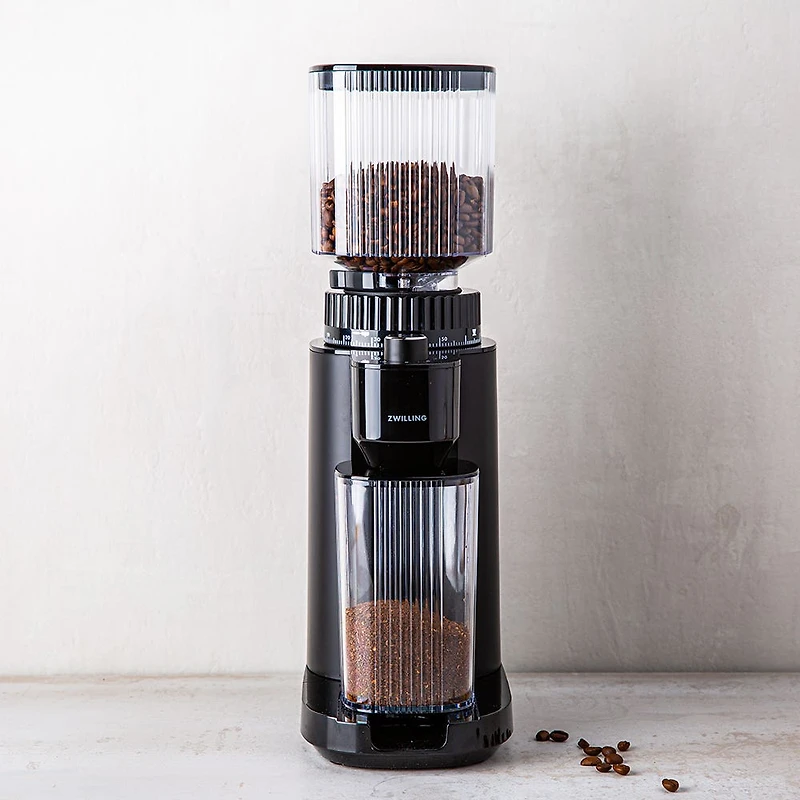 ZWILLING Enfinigy Adjustable Burr Grinder (Black)