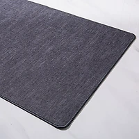 Harman Washable Mat 'Texture' Accent Mat 18"x30" (Charcoal)