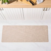 Harman Washable Mat 'Texture' Accent Mat 18"x47" (Linen)